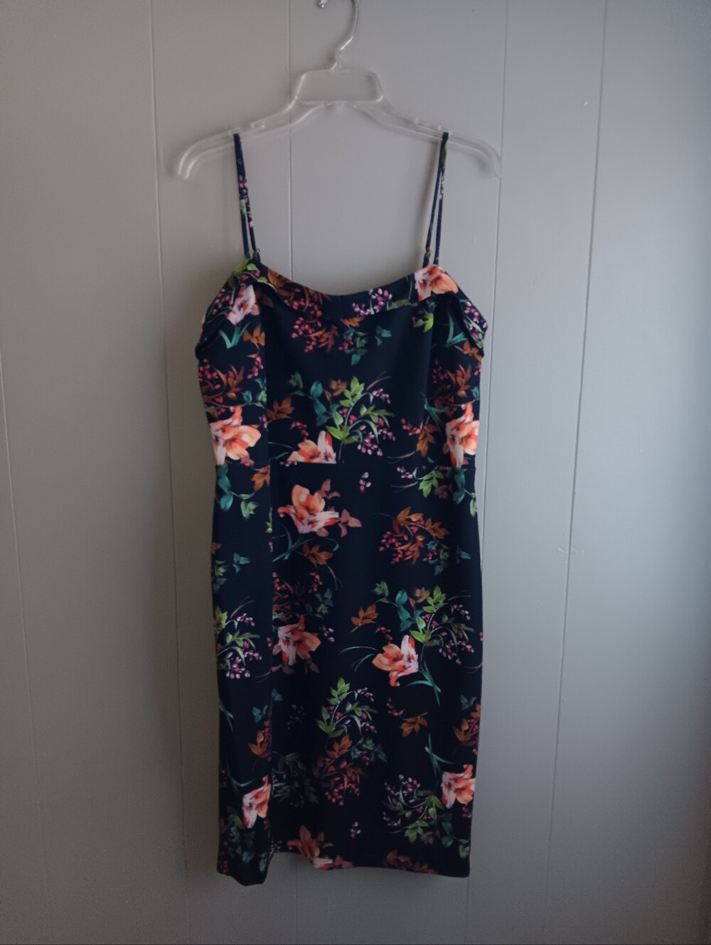 RACHEL Rachel Roy Navy Floral Slip Midi Dress XL Beautiul